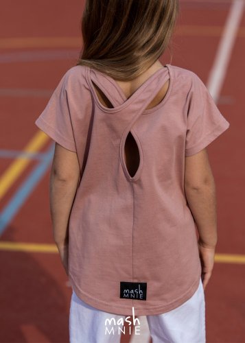Rúžové tričko TEAM MASH MNIE - Veľkosť: 152/158
